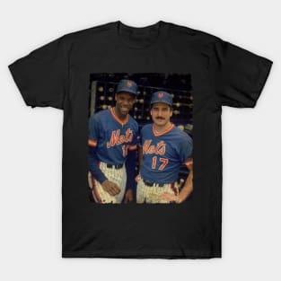 Dwight Gooden and Keith Hernandez in New York Mets Team T-Shirt